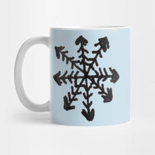 Unique Winter Snowflake Doodle Mug